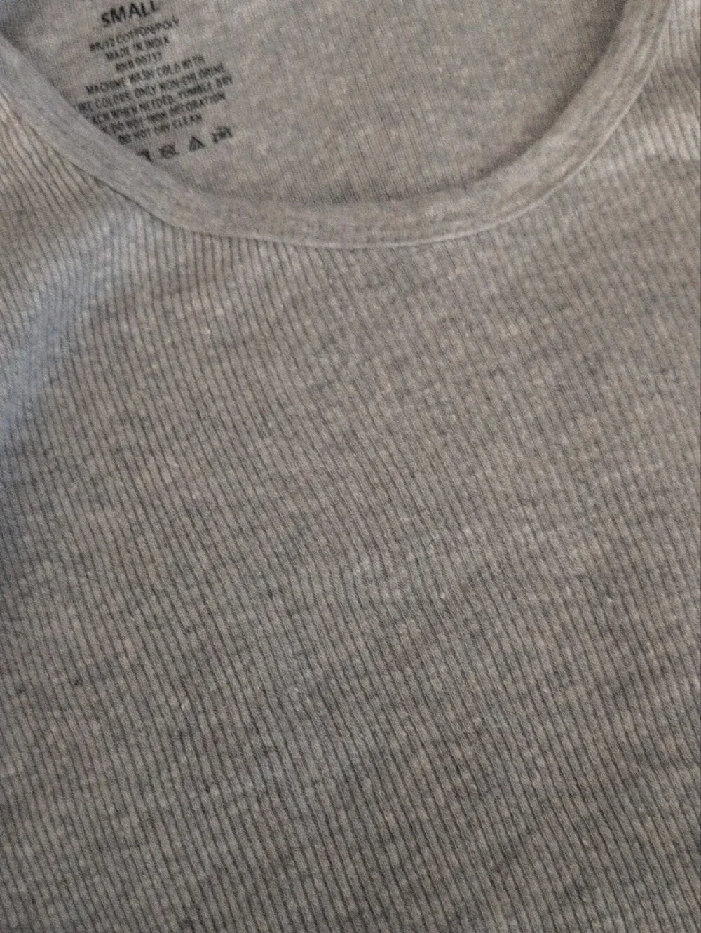 True Religion White Ribbed Scoop Neck Tank Top